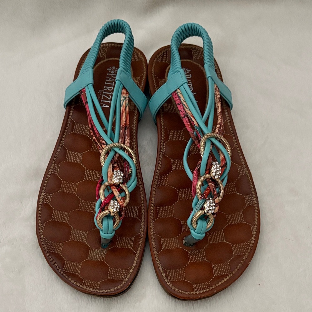 Azura Multicolor Braided Sandals
